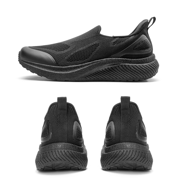[ALLSWIFIT PACE] Men's Breathable Slip-On Sneakers - ALL BLACK - 4